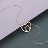 Kinitial Cute Cat Love Heart Pendants & Necklaces Classic Animal Necklace Fashion Gifts for Women Girl Birthday Party Jewelry