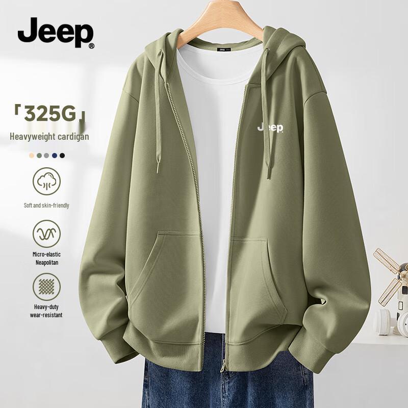 JEEP Men's Hooded Cardigan & Fleece-Lined Crewneck Sweatshirts