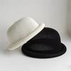 Raffia Weave Straw Sun Hat Short Brim Sun Visor Hat Elegant Roll Brim Hat  Spring Summer Season