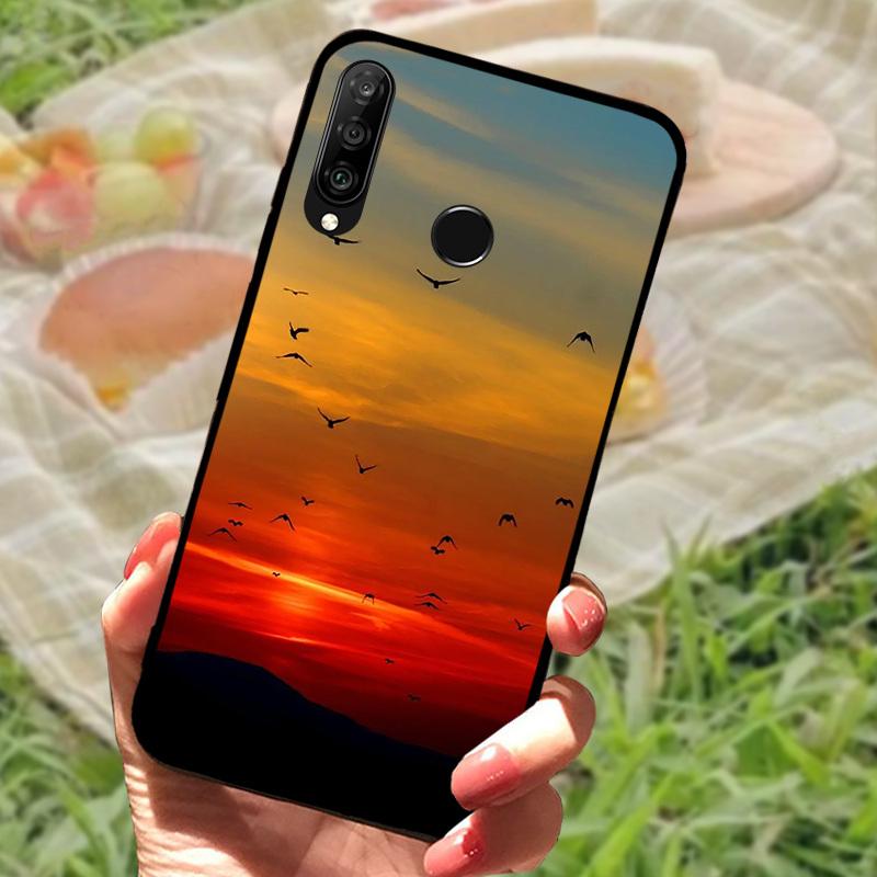 For Huawei P30 Lite Case P30Lite Cover Cute Fashion Cartoon Shockproof Silicone Cases For Huawei Nova 4e Fundas MAR-LX1A Shell