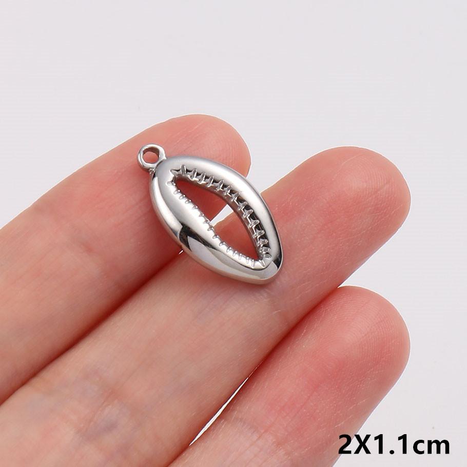 5 Stück/Los Persönlichkeit Meeres tier Anhänger Seestern Schildkröte Muschel Muschelschale Edelstahl Anhänger Für Schmuckherstellung Zubehör Zubehör