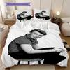 Johnny Hallyday Retro Poster bedding, duvet cover, pillowcase, home decoration, birthday gift (1 * duvet cover+2 * pillowcase, coreless)