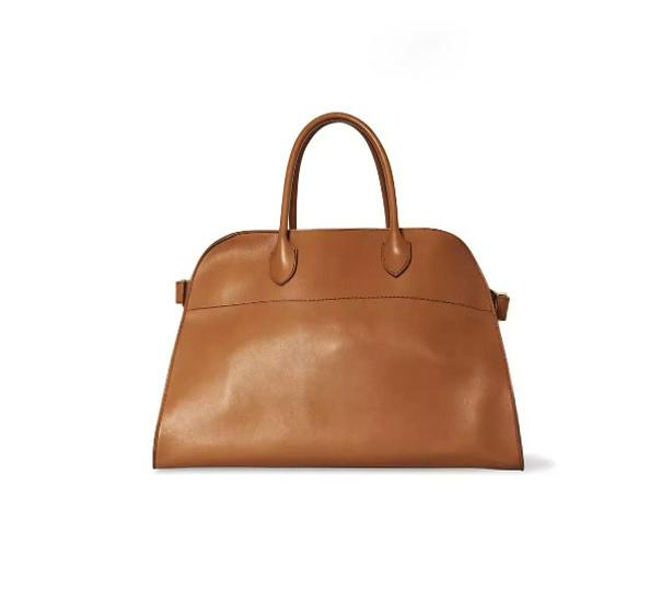 THE ROW Margaux 15 Semišová taška - Velkokapacitní podzimní/zimní dojíždějící aktovka