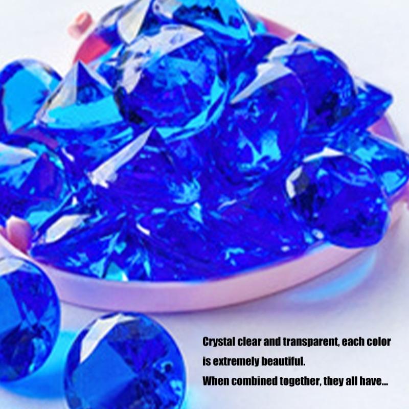 Assorted Color Educational Crystal Gem 30mm Sparkling Stone For Children Sorting Craft Activities