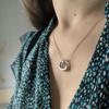 Серебряное колье с фианитами, вес изделия 3,95 гр (2186953)