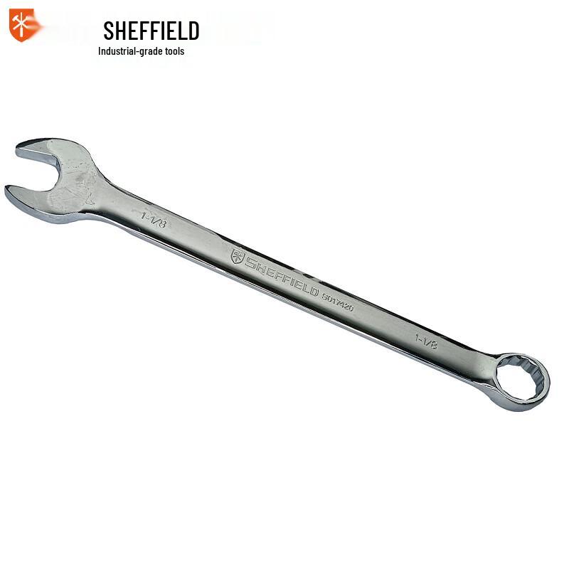 Sheffield 1-1/8 Inch Polished Combination Wrench
