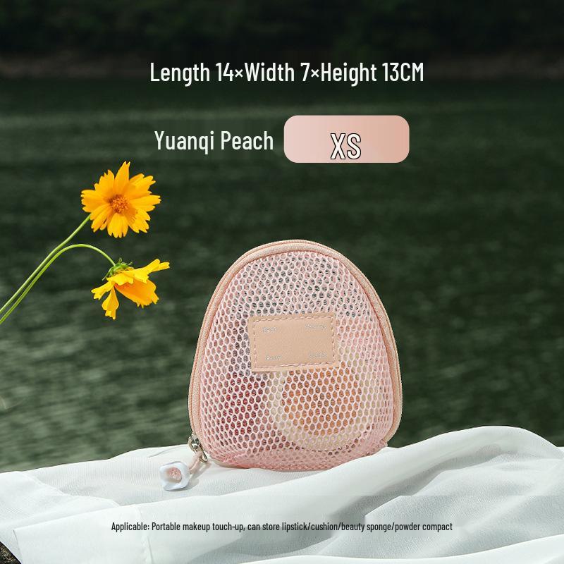 High-Capacity Cross-Border Mesh Cosmetic Handbag - Multifunctional Travel Toiletry Organizer for Women