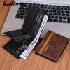 New Men's Short Wallet Open Multi-Card Position Zipper Change Bag Thin Wallet Men's