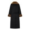 European and American style, new women's clothing, versatile, fashionable, fashionable, big fur collar woolen coat