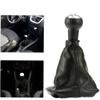 5 Speed Gear Shift Knob Gearstick Gaiter Boot Leather Replacement Kit for PEUGEOT 207 307 406
