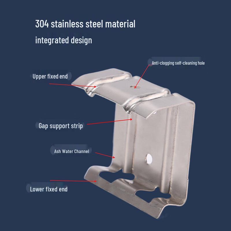 Kunpai 304 Stainless Steel Solar Panel Water Guide Clip