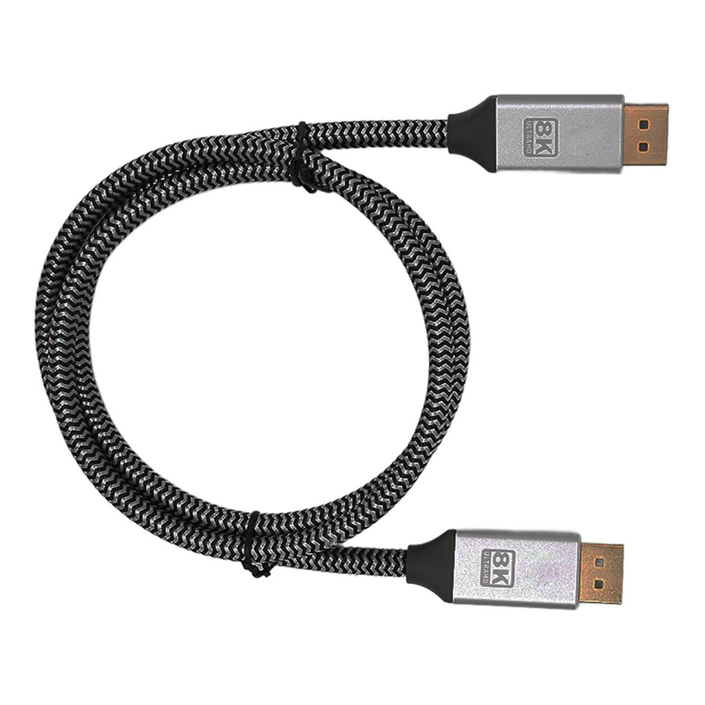 Display Port Cable GoldPlated Male to Male Display Port Cable DP 1.4 Adapter Cord for Computer Display