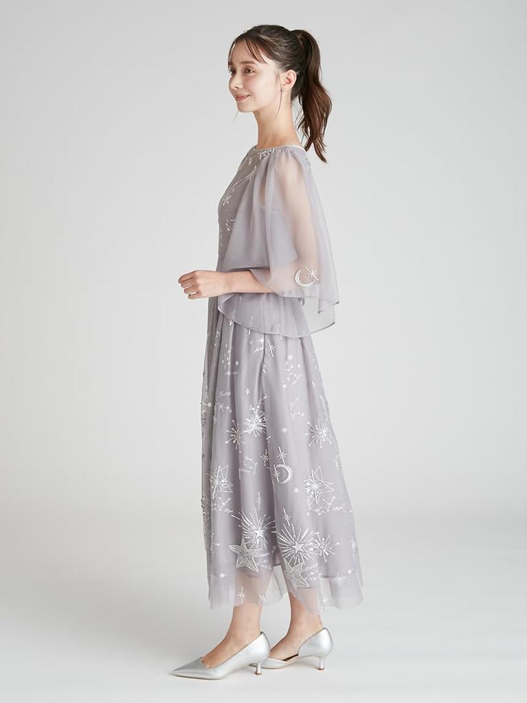 For Starry Tulle Dress CWFO261301LGRY36 [YUMIKATSURA CELFORD]