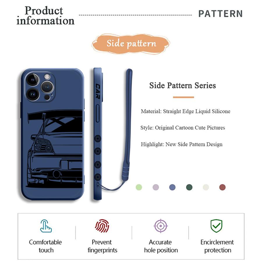 Dream Car Phone Case for iPhone 11 12 13 14 15 16 Pro Max XR XS 7 8 SE 15 Plus 13 Mini Soft TPU case
