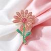 Decorative Rhinestone Flower Brooch for Women Girls Fancy Detail for Every Outfit
