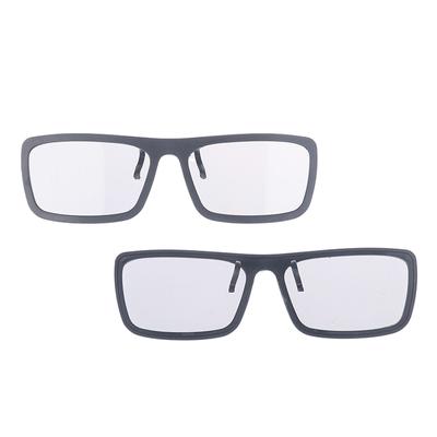 2 Stück passive 3D-Brille für Filme, Theater, Kino, passive 3D-TV-Stereo-Clip-On-passive polarisierte TV-echte 3D-Brille