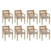 Day and Night - Day and Night Batavia Chairs 8 Units Solid Teak Wood with Cushions