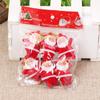 6pcs Colorful Christmas Santa Claus Ornaments Xmas Tree Hanging Decoration Multi-color Mini Glitter Drop Hanging Decor Gifts