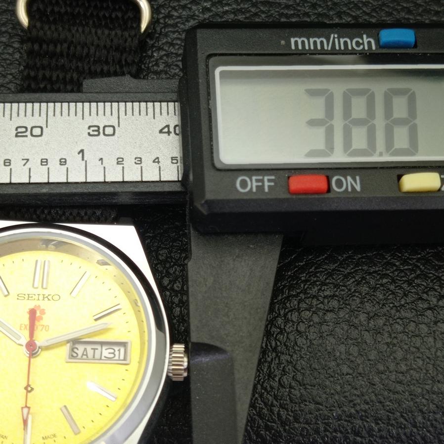 REFURBISHED JAPAN SEIKO EXPO 70 AUTOMATIC 6309A MENS YELLOW DIAL WATCH A427266-2 QRL-a427266