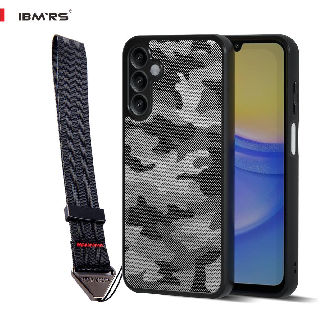 (Comes with Wrist strap)IBMRS for Samsung Galaxy A15  5G Case,Shell Lens Protection Back Transparent PC Back Cover +TPC Soft edgesPhone Case