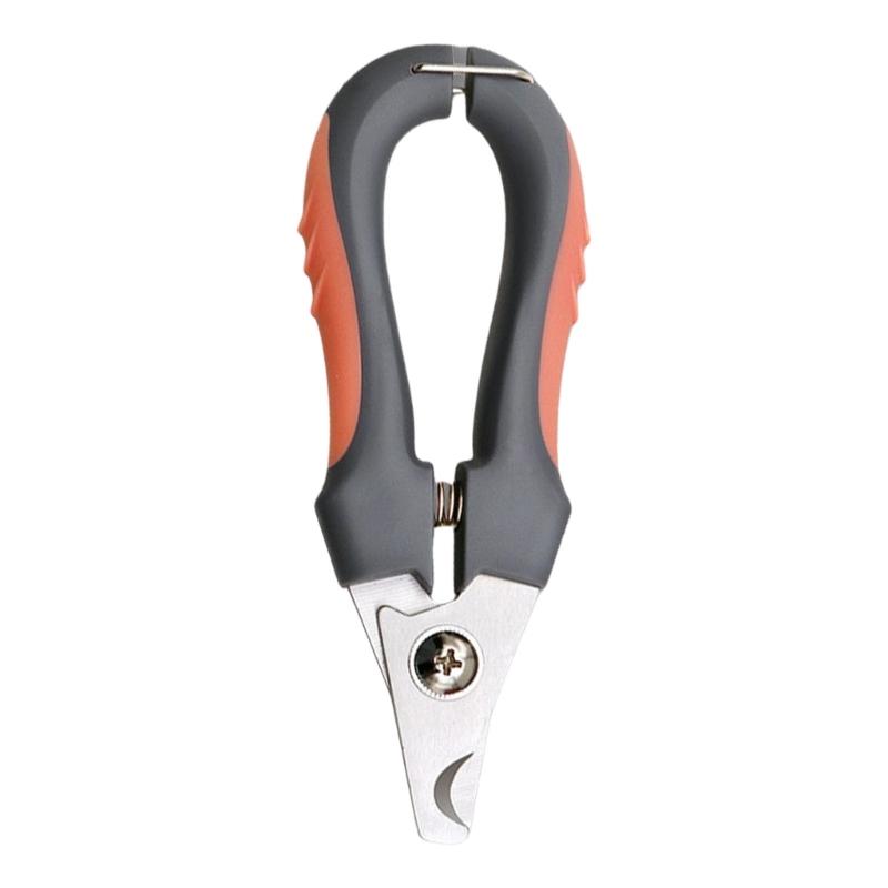 

Stainless Steel Pet Nail Trimmer With Protective Stop Blade And Invisible File For Small Pet Grooming Accessories червоний