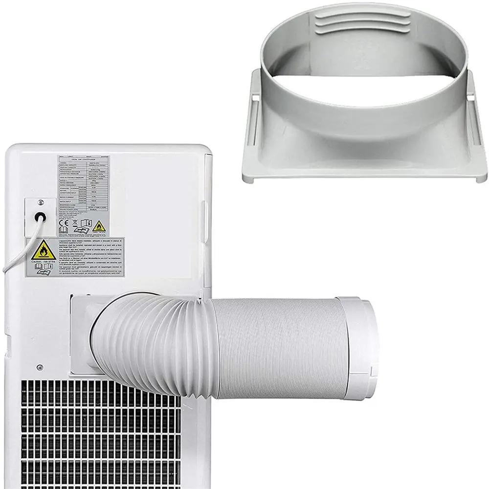 Mobile Air Conditioner Hose Round/Square Shaped Exhaust Pipe Interface Connector Duct Adaptor