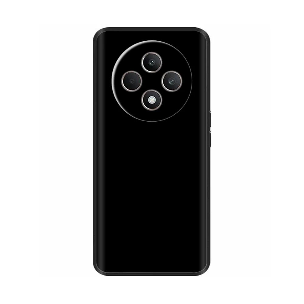 Für Oppo Reno12 F Hülle CPH2687 Cover Niedliches Liebesherz Weiche Schwarze Silikon Schutzhüllen für Reno 12F Reno12F 5G 2024 Fundas