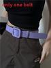 Fashion Pu Leather Wide Belt With Metal Buckle For Women Casual Style