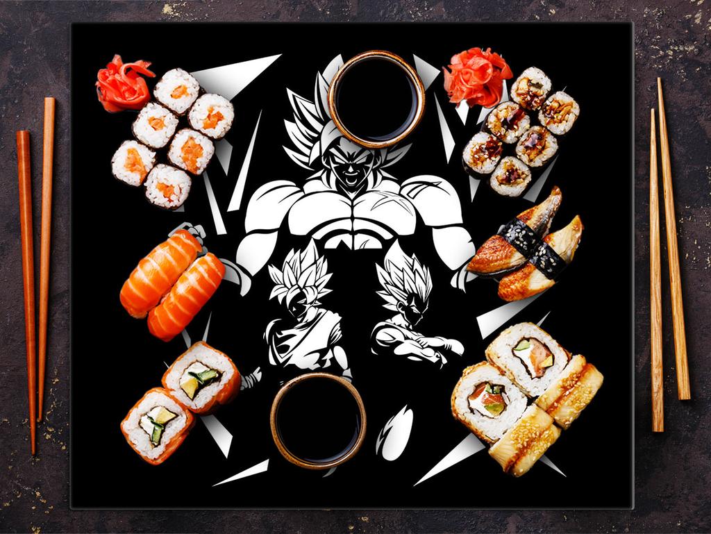 Szklana płyta ochronna na kuchenkę 60x52 Anime