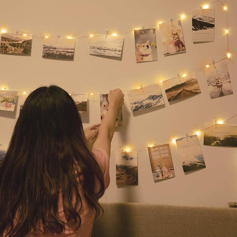 100/50PCS Plastic Mini Photo Clips Transparent Spring Hanging Clip Pegs for DIY Wedding Party Wall Home Decoration Photo Clamps