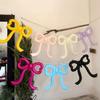 Aluminum Film Balloon With Cutout Bowknot Design For Baby  Wedding Photography Cutout Party Balloons