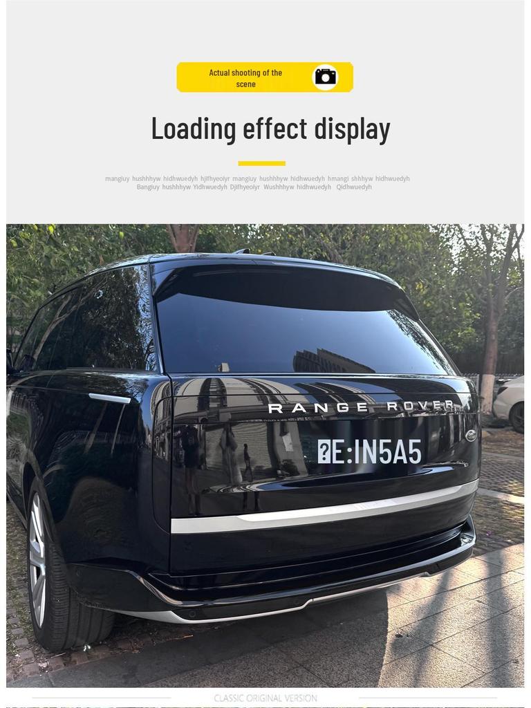 Smoked Rear Fog Light Cover for 23-25 Land Rover Range Rover