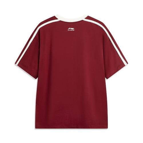 Li Ning LiNing Sports Life Collection T Shirt Unisex Bicycle Red AHSV987-4