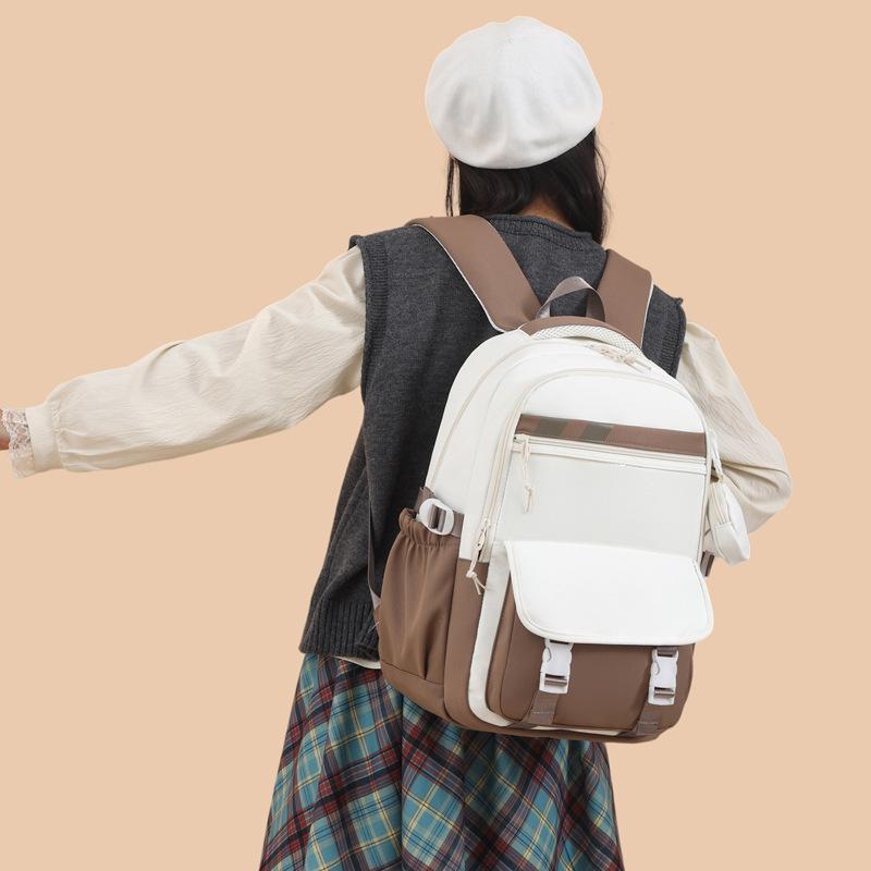 female junior high school students Korean version of fresh girl backpack large-capacity campus high school college student backpack