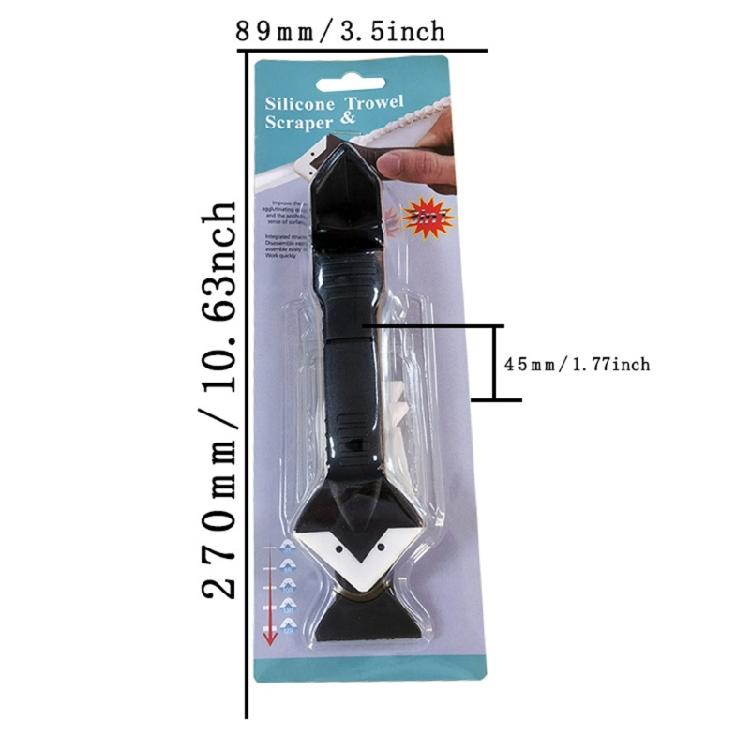5 In 1 Caulk Scraper and Smoother Tool Set Silicone Caulk Scraper  for Kitchen Bathroom Window and Frame Sealant Seal