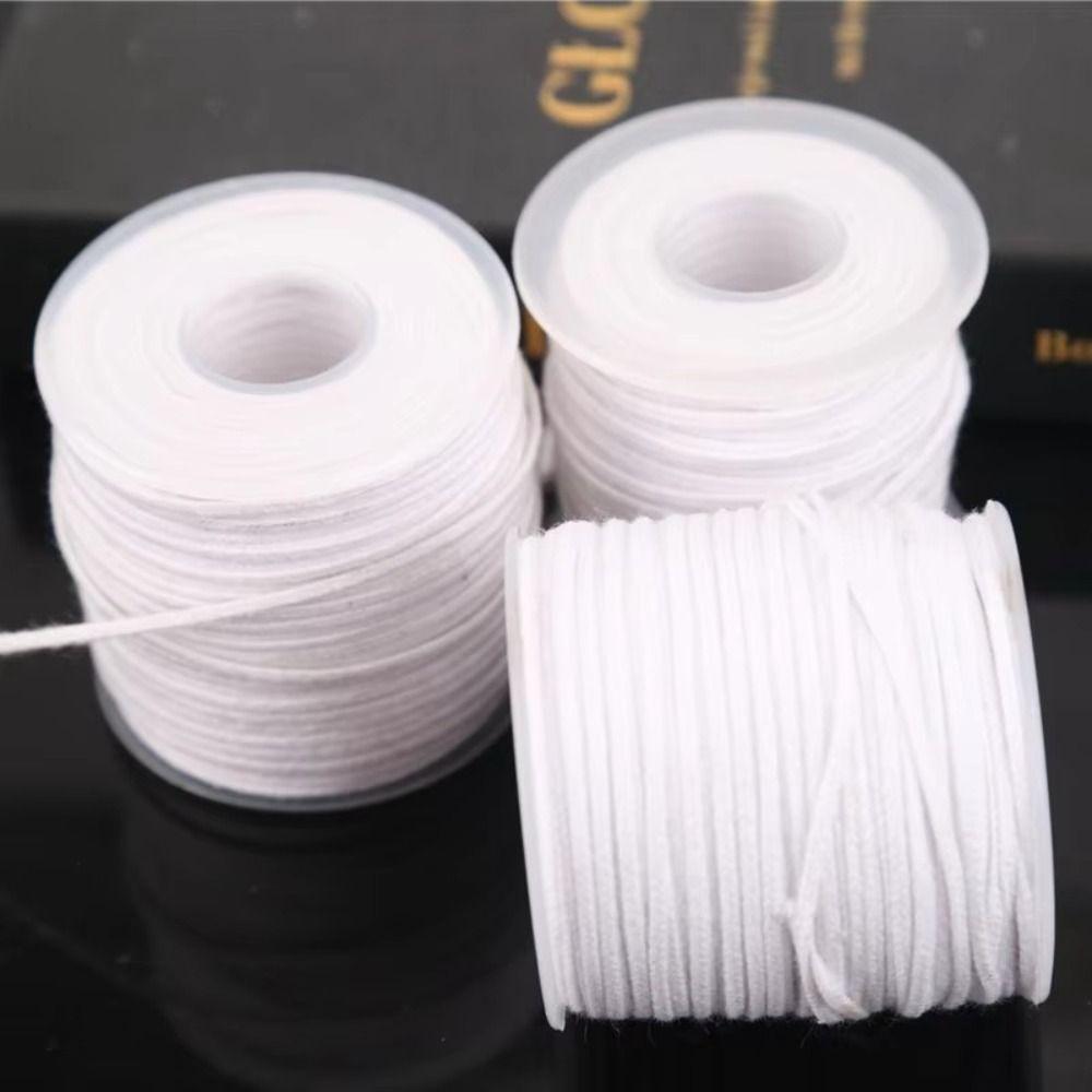 White Cotton Core 61 Meter/Roll Candle Handmade New Candle Core  Household