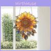 Sonnenblumen Acryl Wandbehang Ornament Mit Sprühfarbenoberfläche Für Wohnbereich