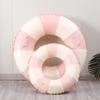 O-förmiger Schwimmring für Erwachsene und Kinder, Wasserhängematte mit aufblasbarer Pumpe, Niedliches, Stilvolles, Schlichtes Design, Perfekt für den Sommer, Pool, Schwimmen,