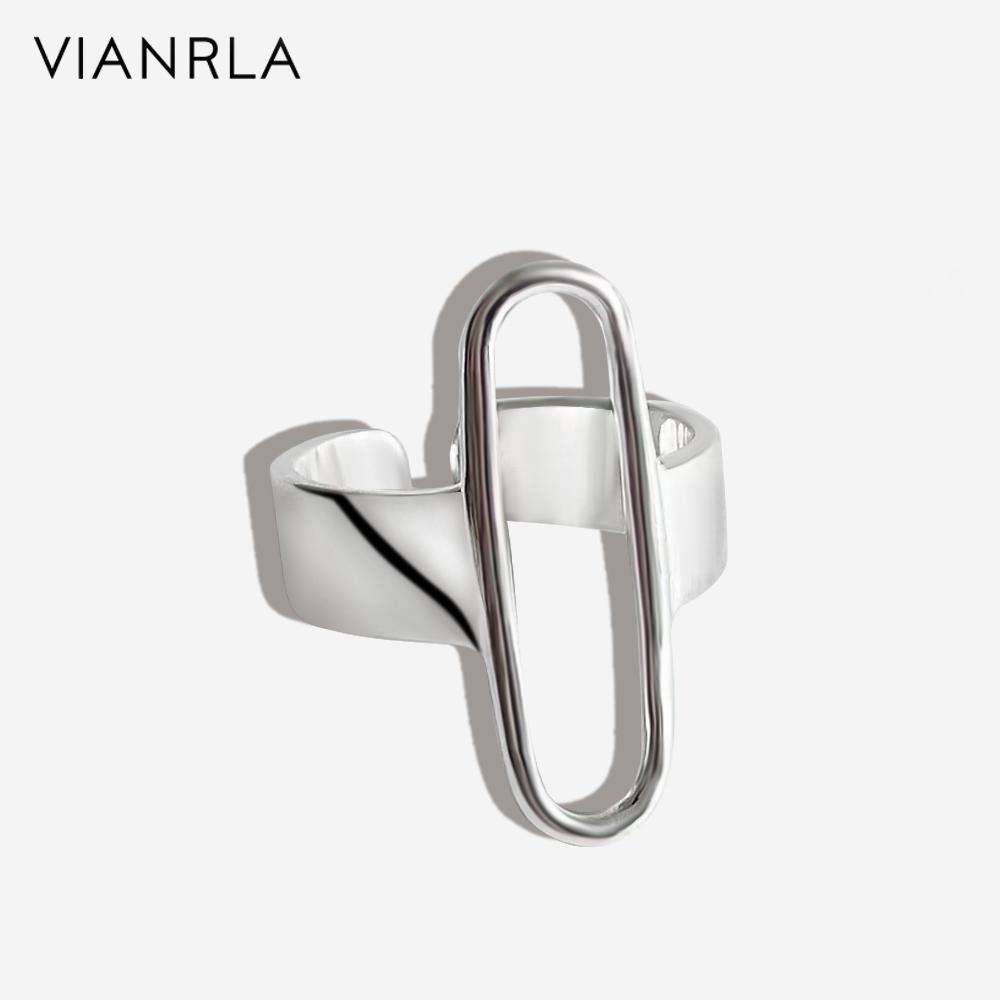 VIANRLA 925 Sterling Silver Statement Ring Women 925 Unique Silver Ring