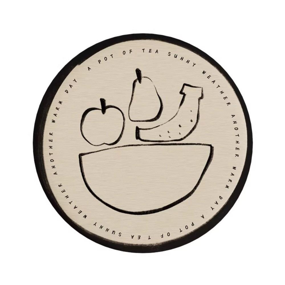 Round Diatom Coaster Flower Heat Resistant Pads Table Decoration Cup Mat Gifts