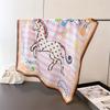 Sailing Equestrian Printed Imitation Silk Square Scarf Shawl Versatile High End Feeling Neck Small Headscarf Women's