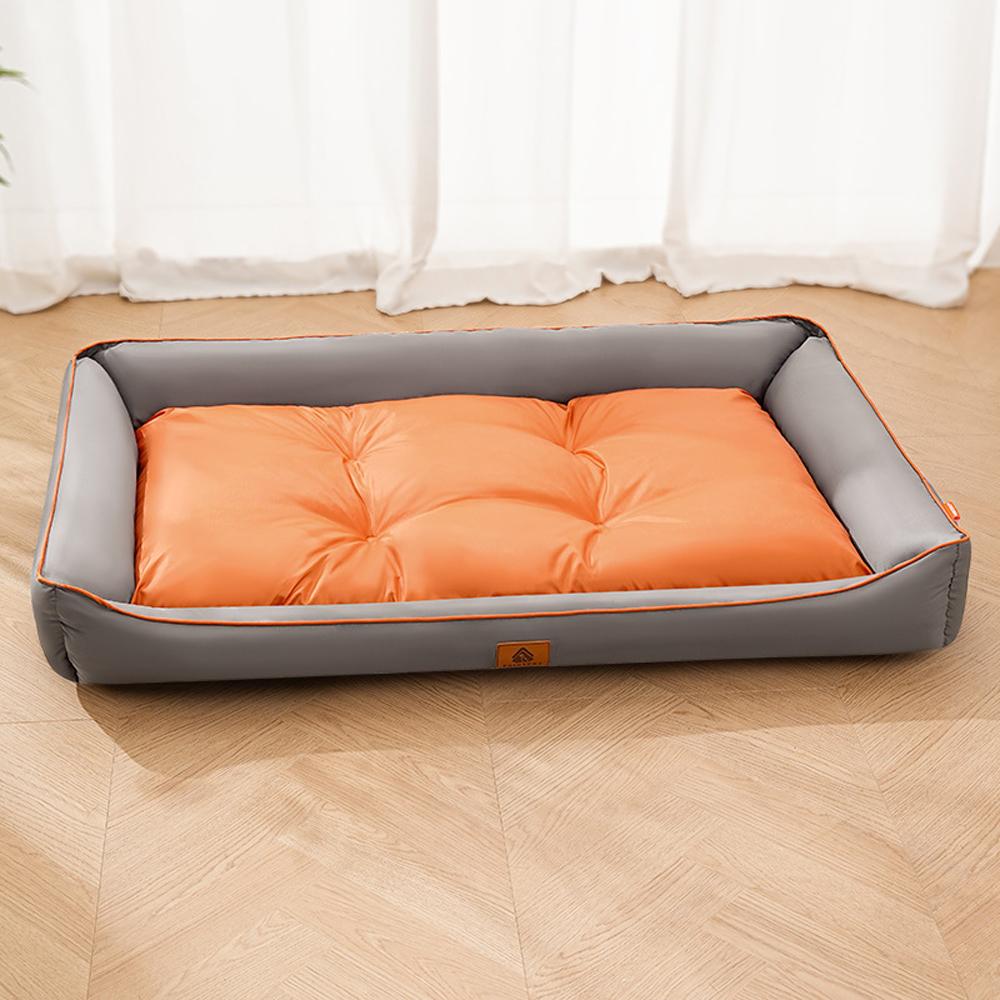Large Cat Sofa Mat Full Filling Summer Comfortable Waterproof Square Medium Dog Bed Color-blocking Small Dog Kennel House