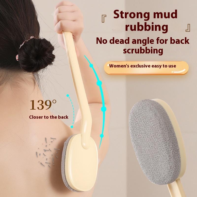 Bath Soft Back Scrubber Brush Bath Shower Scrubbing Brush With Handle Exfoliating Scrub Skin Massager Bath Supplies