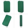 Handmade Genuine Leather 2 Slots Watch Case for Women Zipper Men Watch Storage Pouch Watch Collection Display Box Travel Watch Bags