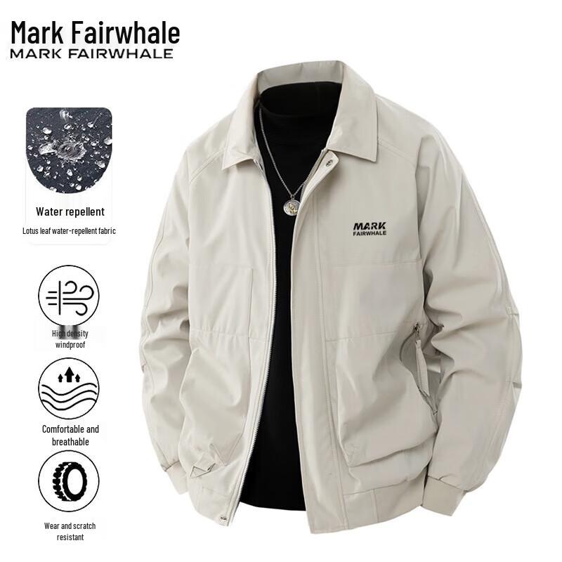 Mark Huafei Men's Casual Lapel Windproof Jacket