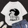 Mafalda Kawaii Graphic Print T-shirt Women Harajuku Aesthetic Pink Tops Y2k Casual Tshirt 2026 Newest Summer Fashion Female T Shirt