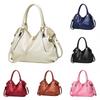 Women Handbag Faux Leather Large Capacity Colid Color Alloy Buckle Commute Smooth Lady Travel Crossbody Bag