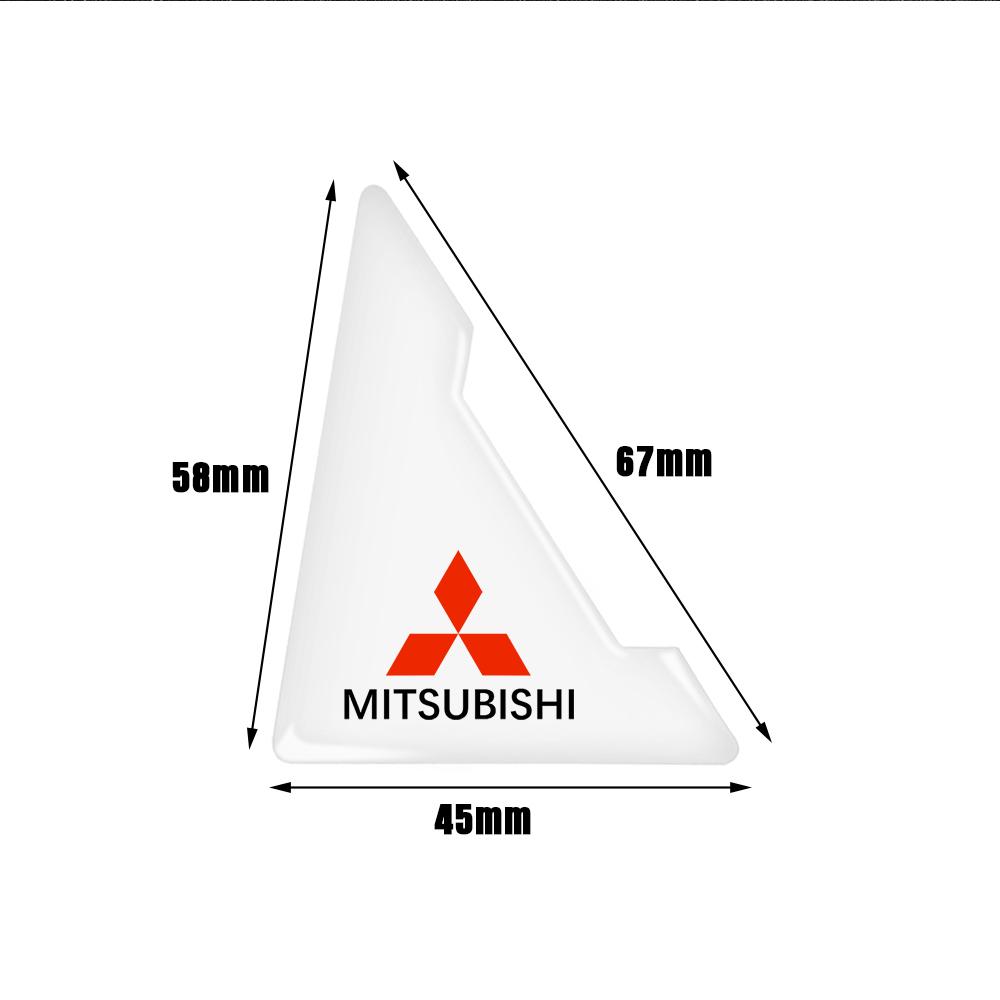 2pcs Car Door Corner Cover Bumper Collision Anti-scratch Sticker Accessories For Mitsubishi Asx Lancer Outlander Pajero Ralliart