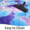 Fluffy Runner Rugs for Bedroom Living Room Soft Shag Rug Tie-Dye Gradient Silk Wool Carpet Soft Plush Area Carpet