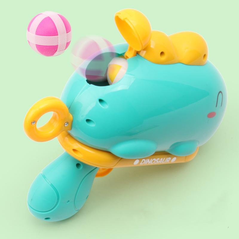 

Детский мяч с динозавром, мяч, захват, мультяшные боеприпасы, стрельба по мишени, интерактивная боевая игрушка на открытом воздухе, мягкий пистолет с боеприпасами